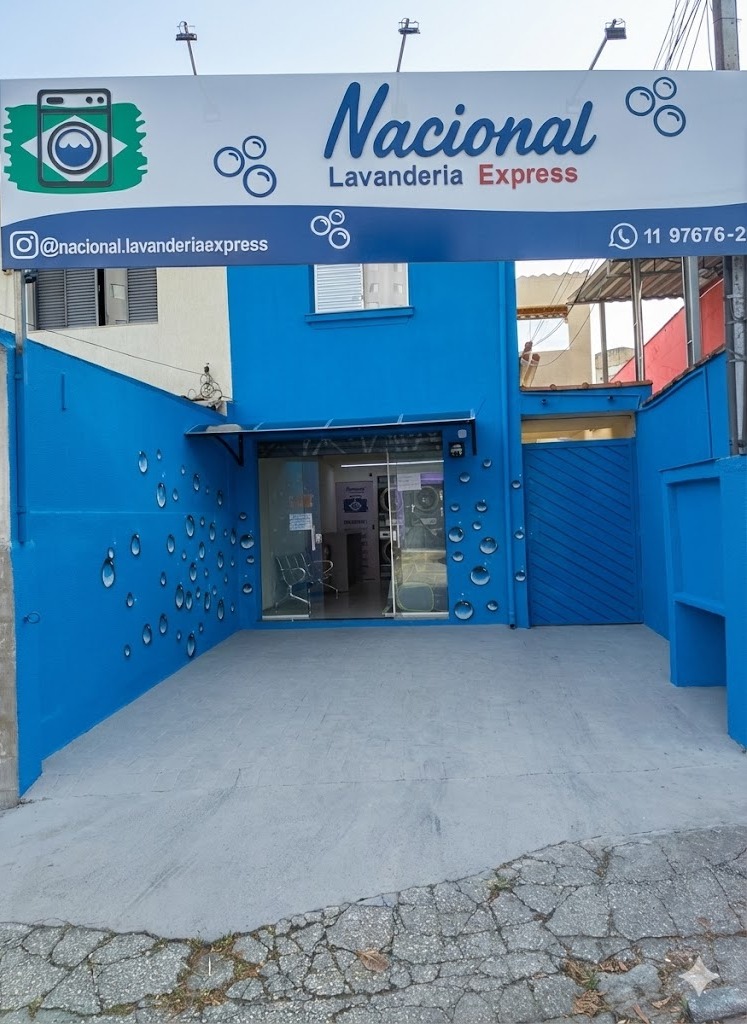 Fachada da Lavanderia Nacional Express em Osasco na Av. dos Remédios